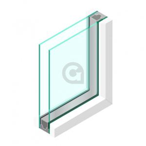 Dubbel glas standaard