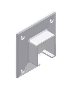 Celest U-profiel muurflens voor balustrade handrail rechthoekig