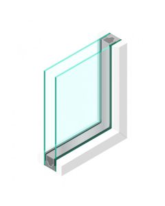 Dubbel glas HR++ Premium gelaagd binnen + buiten 44.2 - sp - 44.2*