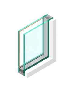 Dubbel glas HR++ 33.1 matte folie - sp - #33.1