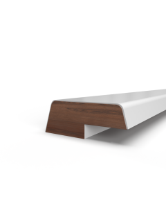 Opdek Glaslat 12x36 mm schuin - sponning 5x16mm