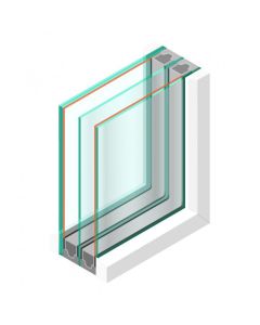 Spoedglas Triple glas HR+++ - #4mm - sp - 4mm - sp - #33.1