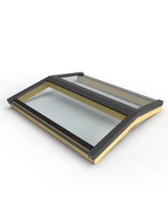 Zelfbouw zadeldak lichtstraat vaste maat 2 vaks - 1190x1600mm