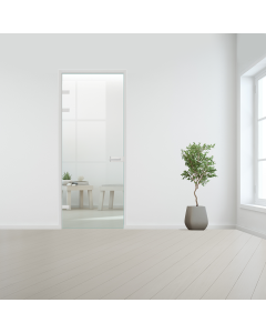 Glazen deur met deurkozijn 2,1m² - Wit