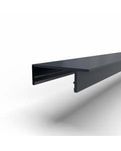 Afdekkap bovenzijde met lip-1000 mm-Antraciet gelijkend RAL 7016