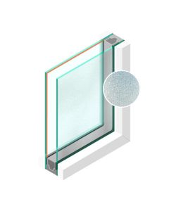 Dubbel glas Figuur HR++ Byzanthijn fijn 4 mm - sp - #4mm