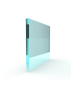 Sample enkel glas gehard gelaagd blank