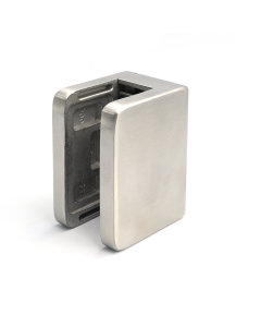 Balustrade glasklem vierkant - RVS - 70 x 55 mm (88.2 gelaagd glas)