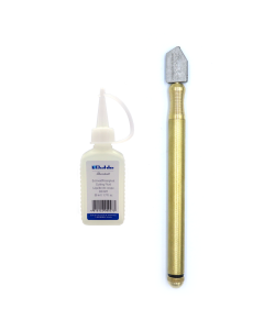 Silberschnitt glassnijder met 50ml glas snijolie