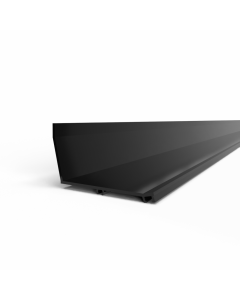 Aluminium muuraansluitprofiel Zwart