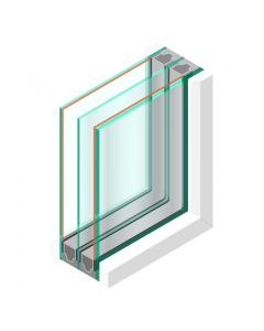 Spoedglas Triple glas HR+++ - #33.1 - sp - 4mm - sp - #4mm