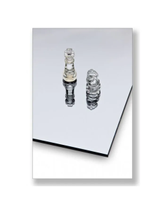 Spoedspiegel 6 mm verzilverd grijs