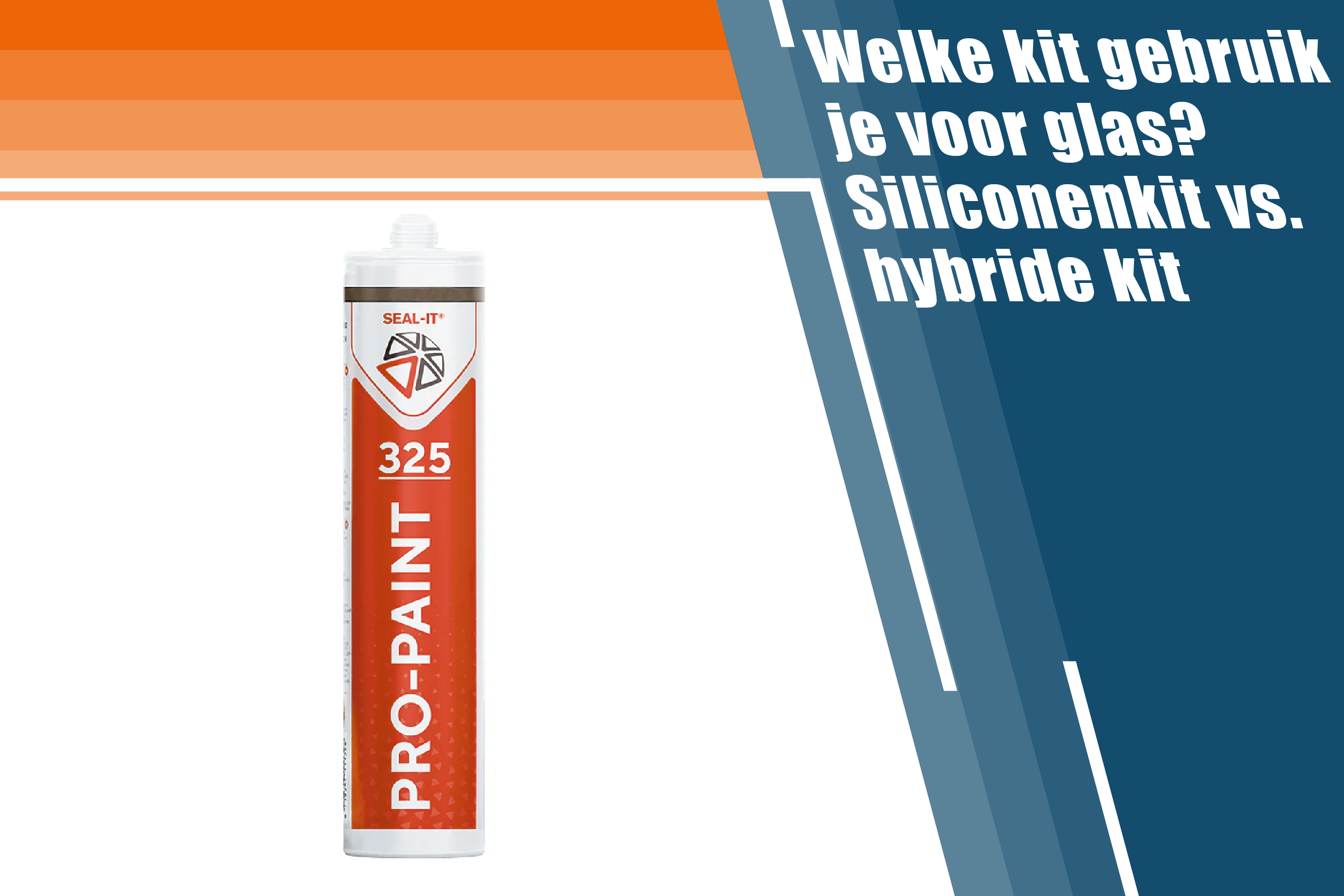 Welke kit gebruik je voor glas? Siliconenkit vs. hybride kit